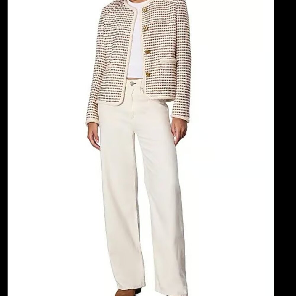 rag & bone Mirabelle Tweed Jacket Ivory Multi Size M